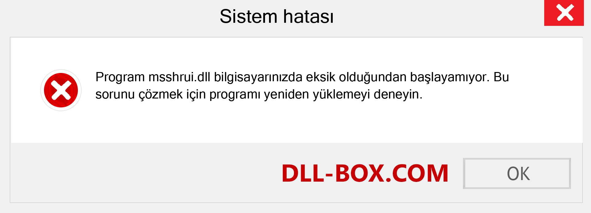 msshrui.dll dosyası eksik mi? Windows 7, 8, 10 için İndirin - Windows'ta msshrui dll Eksik Hatasını Düzeltin, fotoğraflar, resimler